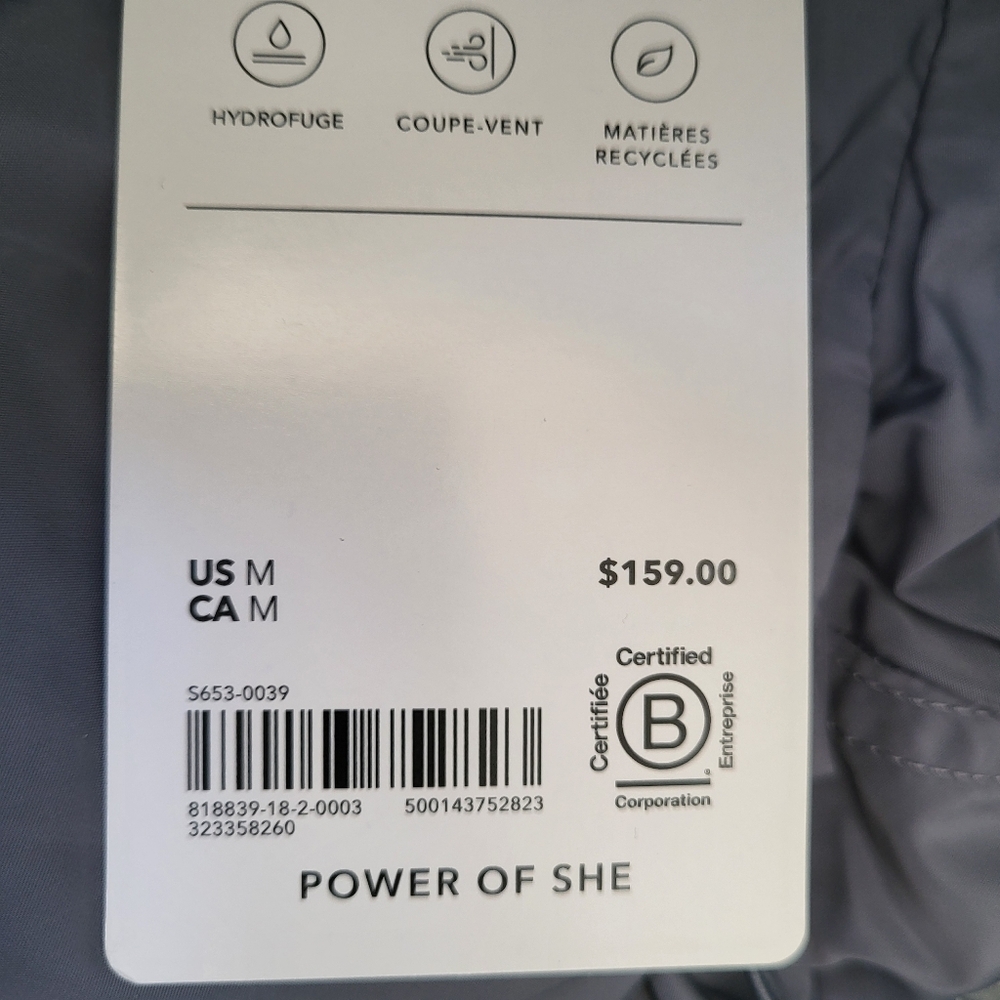 NWT Athleta Jetset Bomber Jacket in Slate Size Medium MSRP $169 Gray Spring Coat - Picture 9 of 9